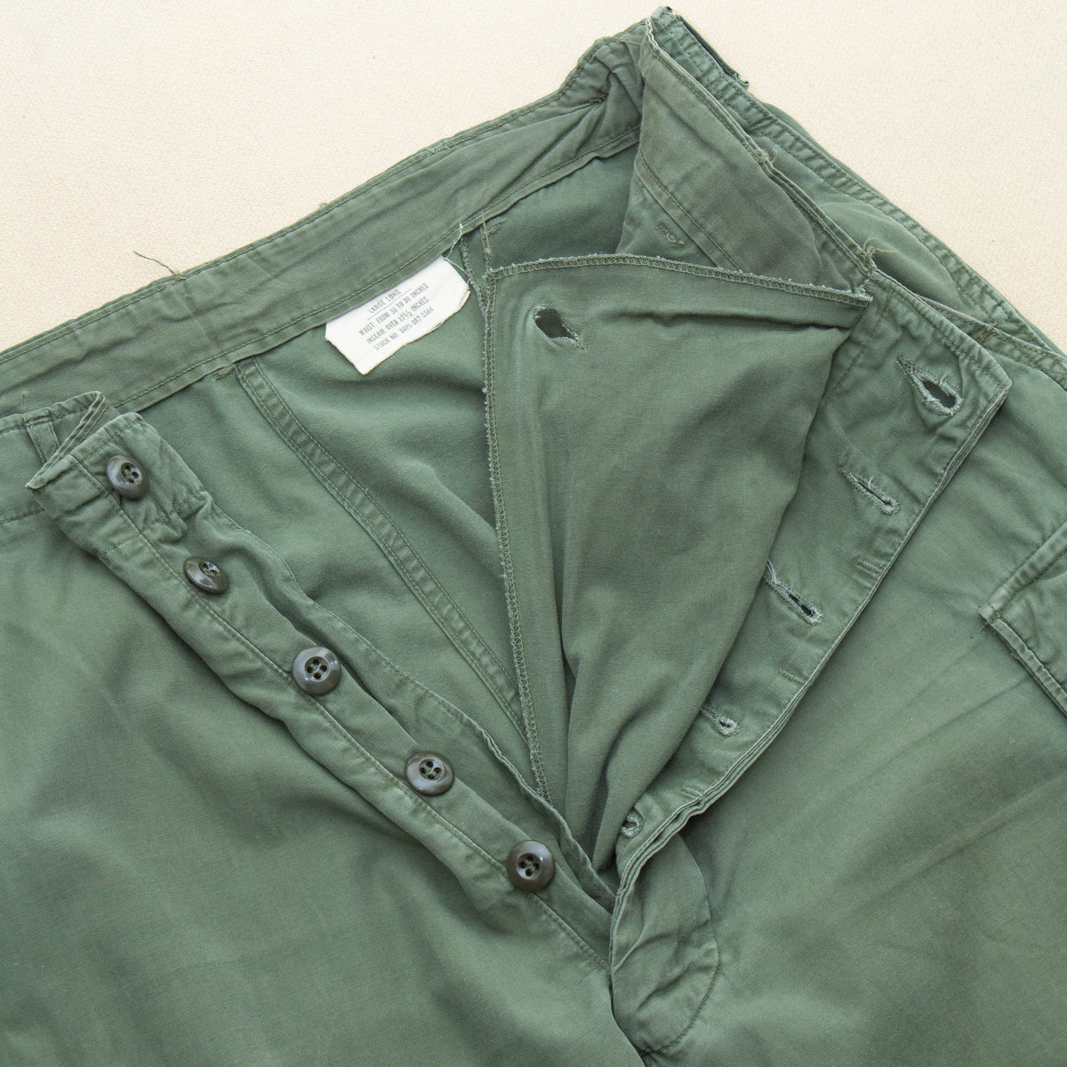 60s Vintage 2nd Pattern OG-107 Tropical Combat Trousers