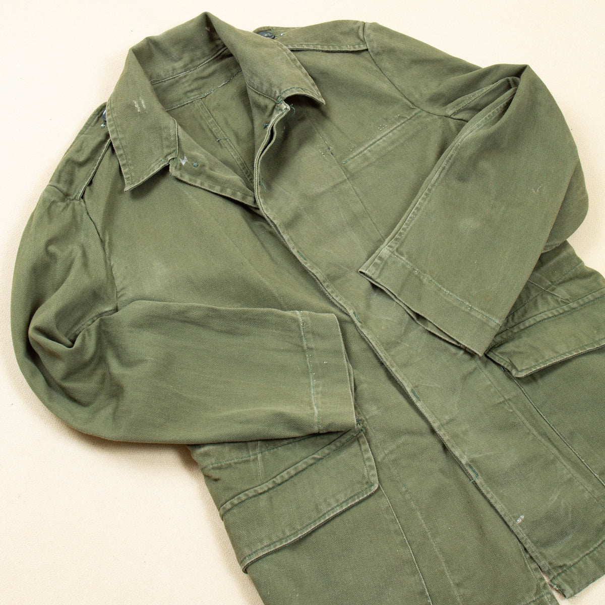 Vintage Texaco Operators shops Work Jacket Adult Medium Olive Green Uniform USA 60s