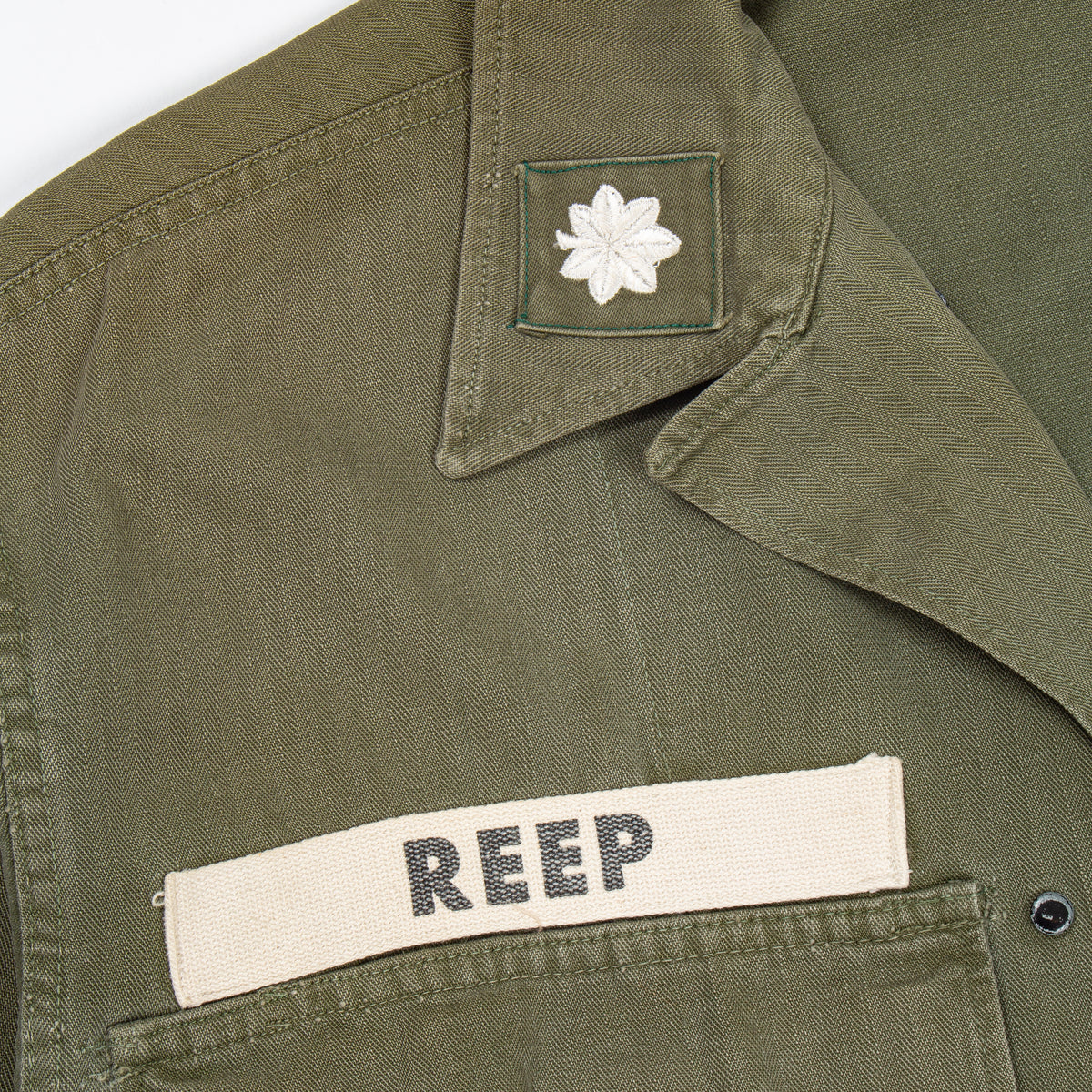 40s WW2 Vintage US Army '45D' HBT Jacket - Large – Omega Militaria