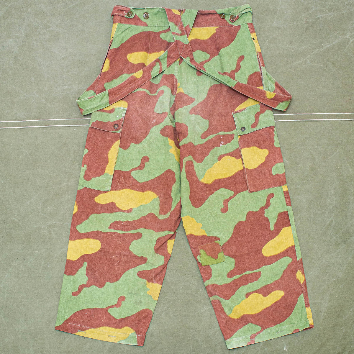 パンツ 60s vintage san marco camo overpants 60s Italian Army San Marco Camo Overpants XL Vintage Used Clothing