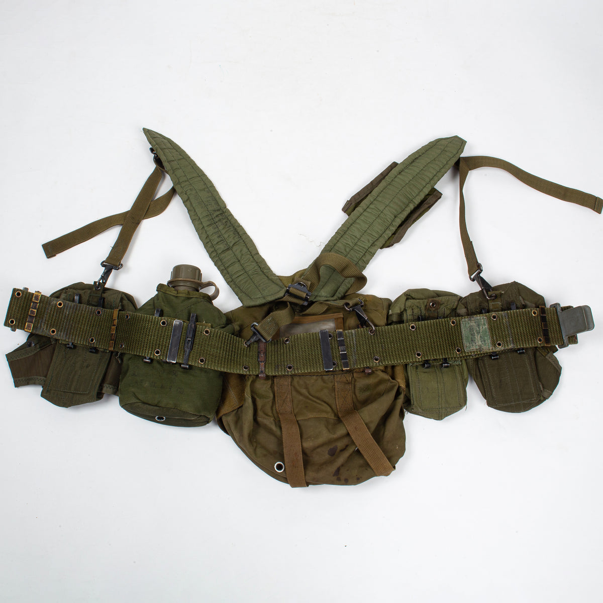 世界的に US 80s-90s Military Militaria Omega – Set Webbing LC-1 バッグ