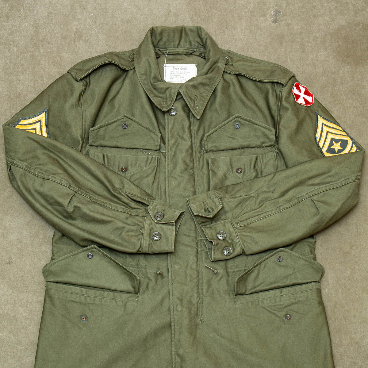 VINTAGE US ARMY M-1951 M51 FIELD JACKET 1962 VIETNAM WAR