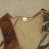 70s Vintage African Camo Hunting Vest - X-Large