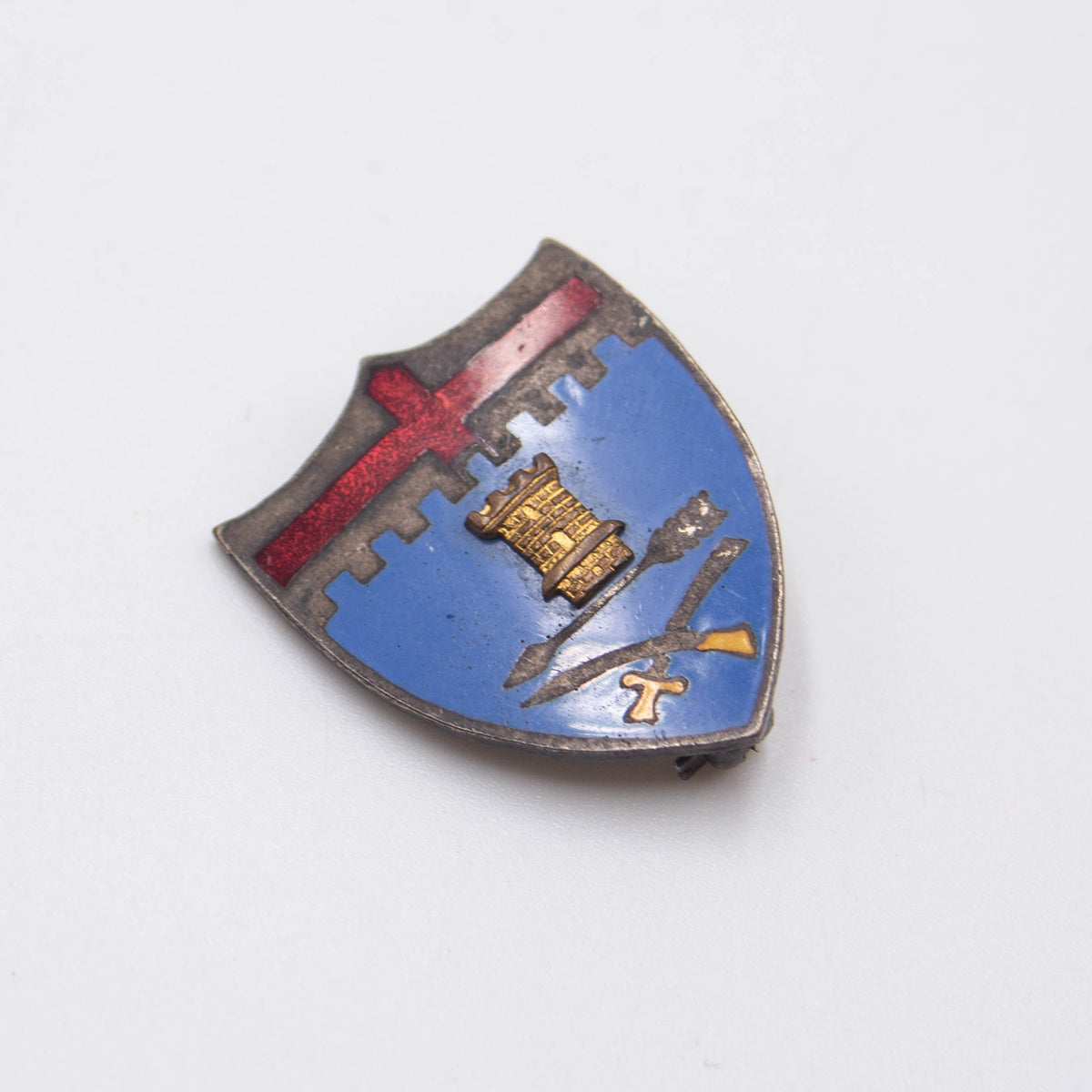 40S WW2 大戦　ビンテージ　PEP ミリタリーバッジ 40s WW2 Clutch Back 11th Infantry Regiment Unit Crest D.I. Pin