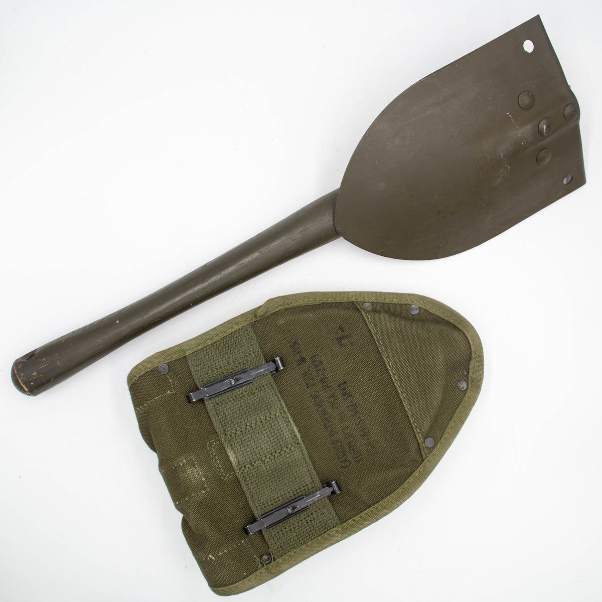 NOS 1966 Vietnam War M-1961 E-Tool Shovel & Cover – Omega Militaria