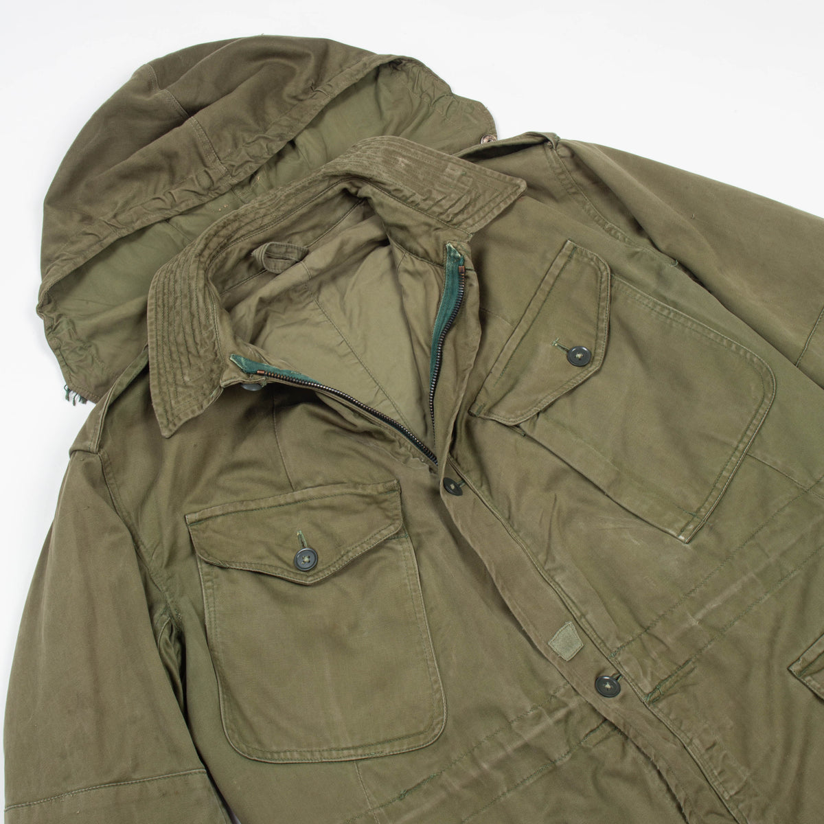 60s Vintage British Army 1960 Pattern Combat Smock w/ Hood- Large 