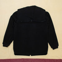 90s Vintage West Point USMA Black Wool Hooded Jacket - Medium