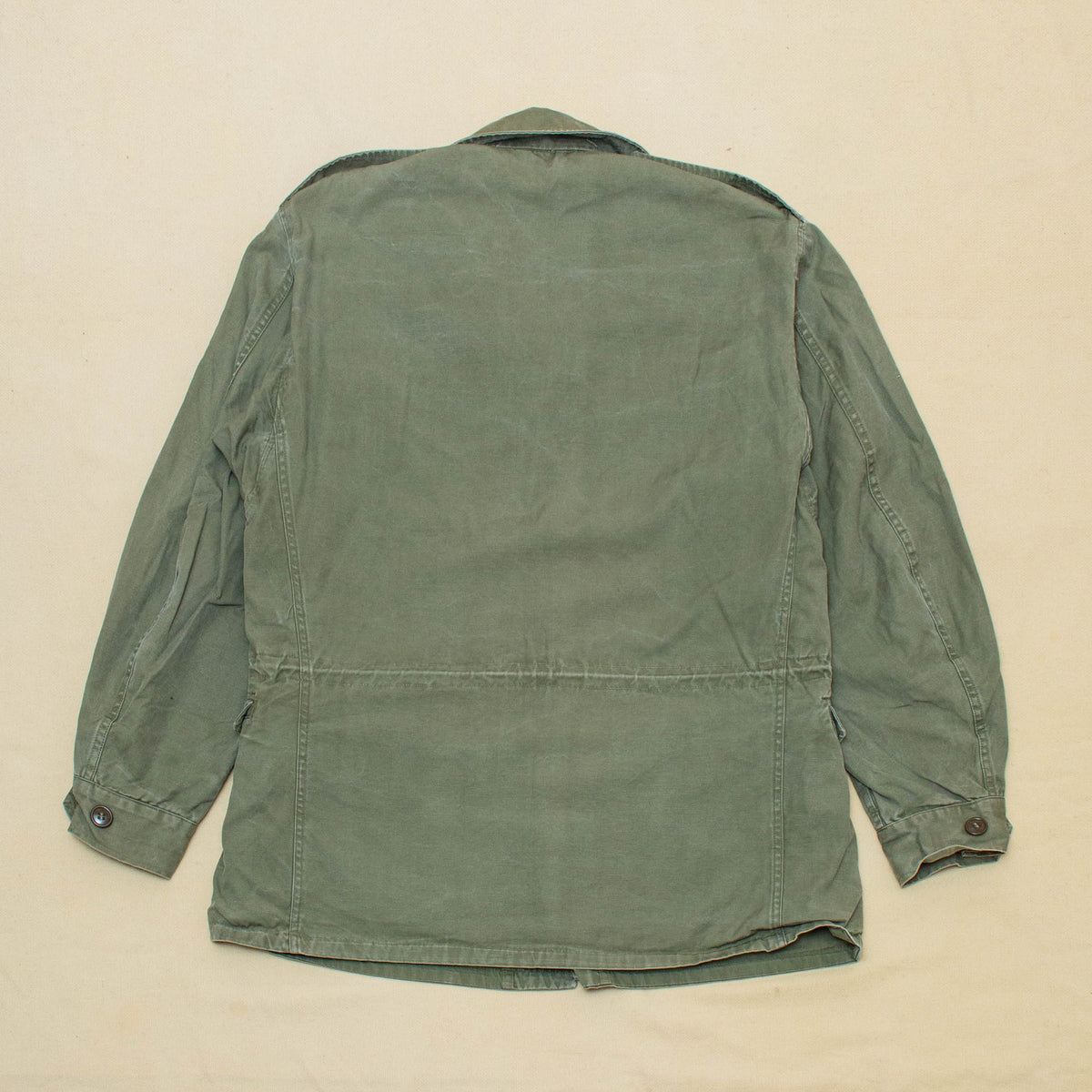 TrendAura Commando M43 Vintage Field Jacket For Men Durable Military Style Utility Coat Olive Green