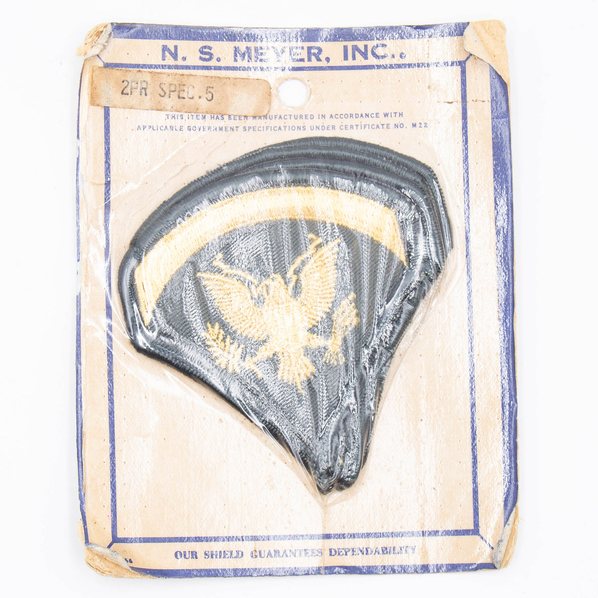 60s Vietnam War E5 Specialist 2nd Class Rank Patches Omega Militaria