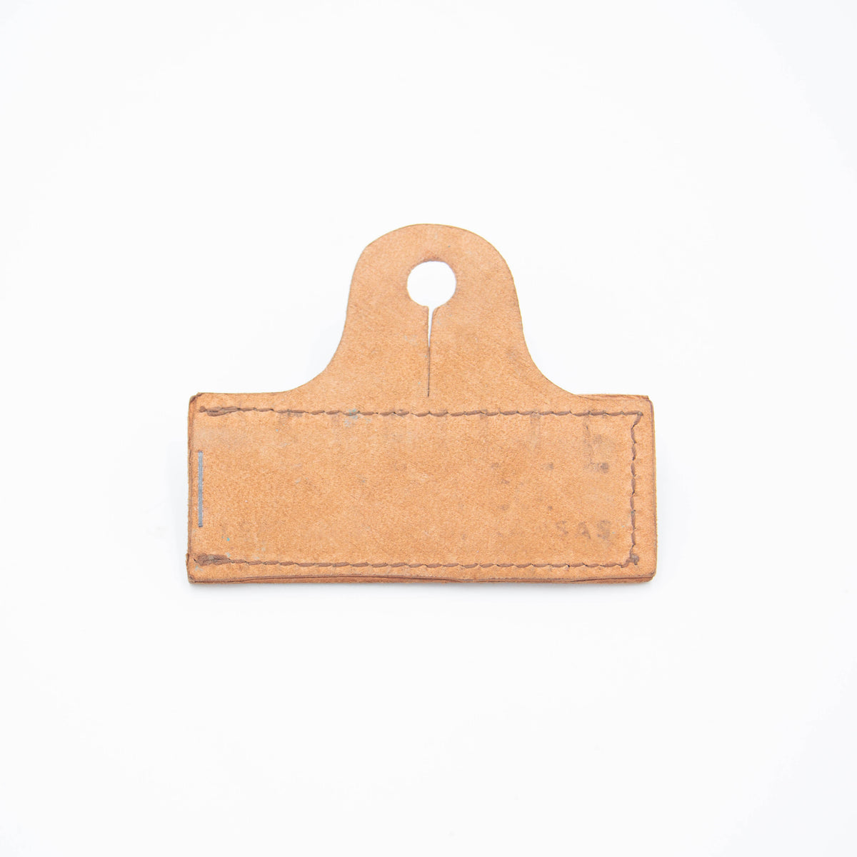 Rare 40s/50s Vintage US Army Leather Name Tag Pocket Hanger