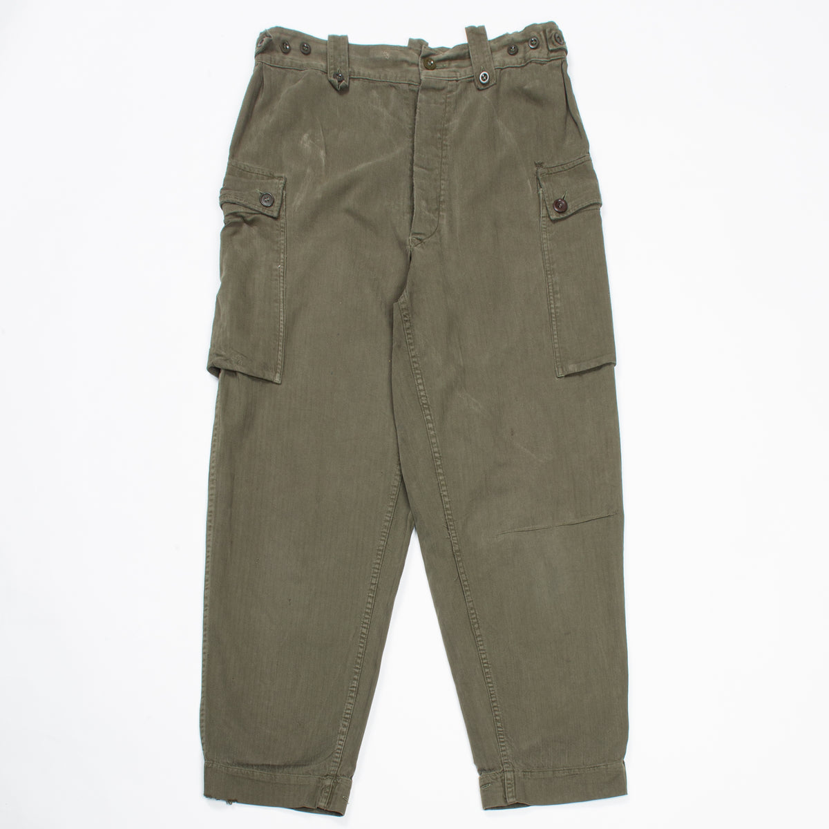 パンツ Y.t. Vintage tent pants 60s Vintage Dutch Army HBT Combat Trousers - 34x29 – Omega Militaria