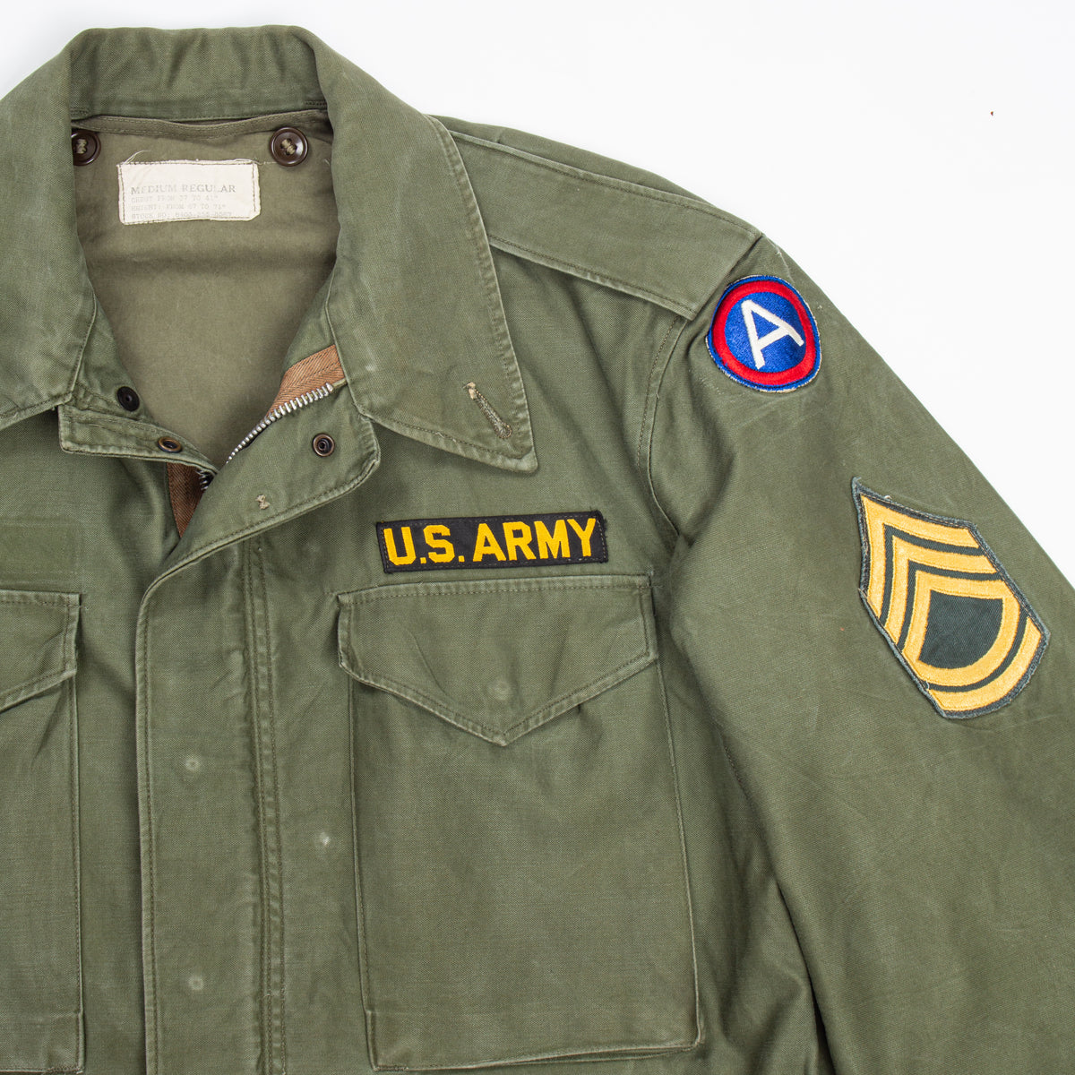 U.S. ARMY m51フィールドジャケット REGULAR MEDIUM 50s Vintage 3rd US Army M51 Field Jacket - Medium – Omega Militaria