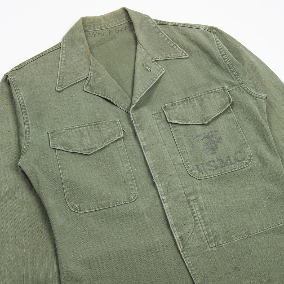 50s Vintage USMC P53 HBT Jacket - Medium – Omega Militaria