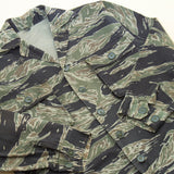 60s Vietnam War Vintage Tadpole Sparse (TDS) Tigerstripe Shirt - X-Small