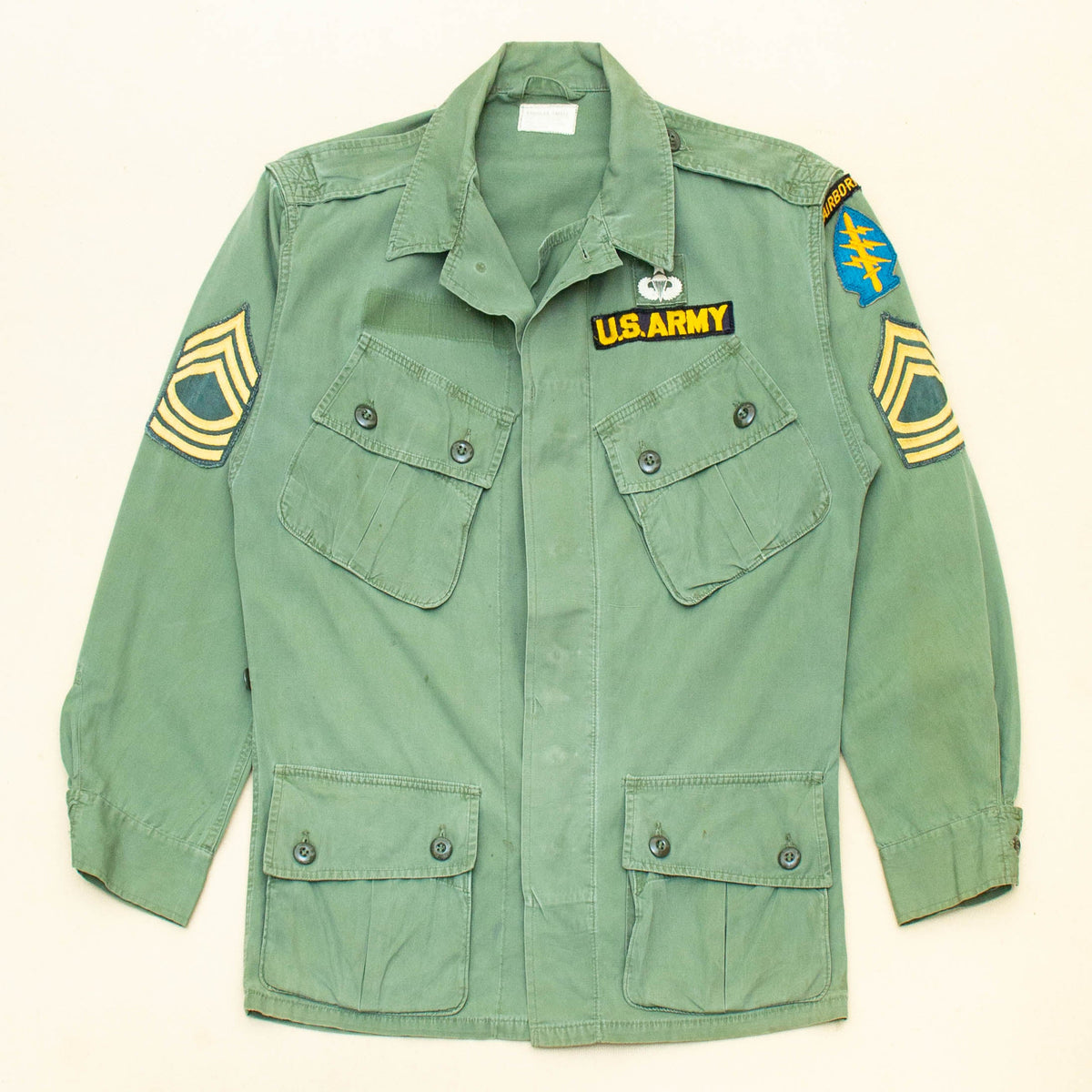 60s Vietnam War Vintage Special Forces 1st Pattern Jungle Jacket