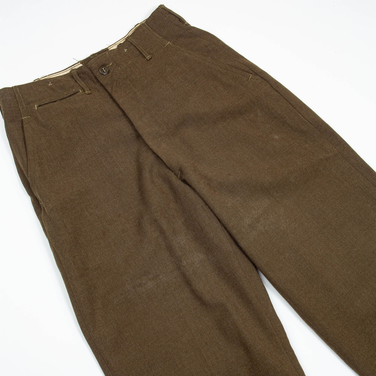 50s OD-33 Wool Serge Field Trousers - 29x33 – Omega Militaria