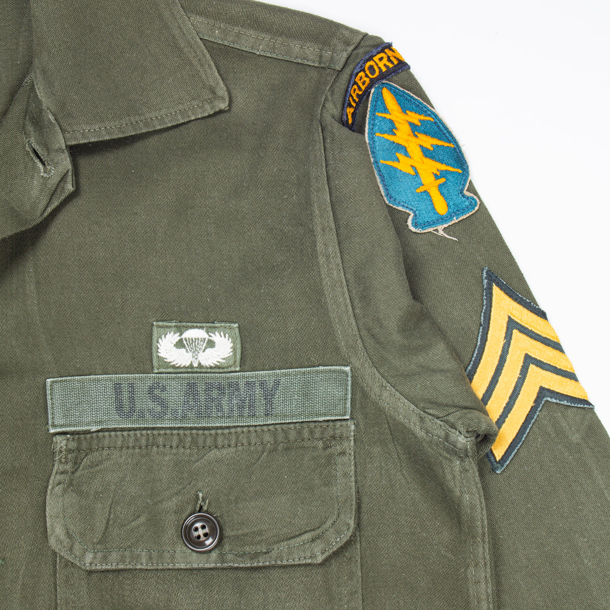 60s Vietnam War Vintage Special Forces Trooper OG-107 Utility 