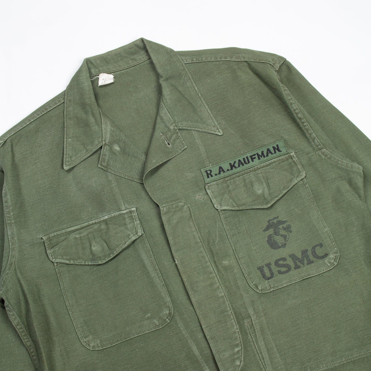 60s Vintage USMC Marines P56 Utility Shirt - Medium – Omega Militaria
