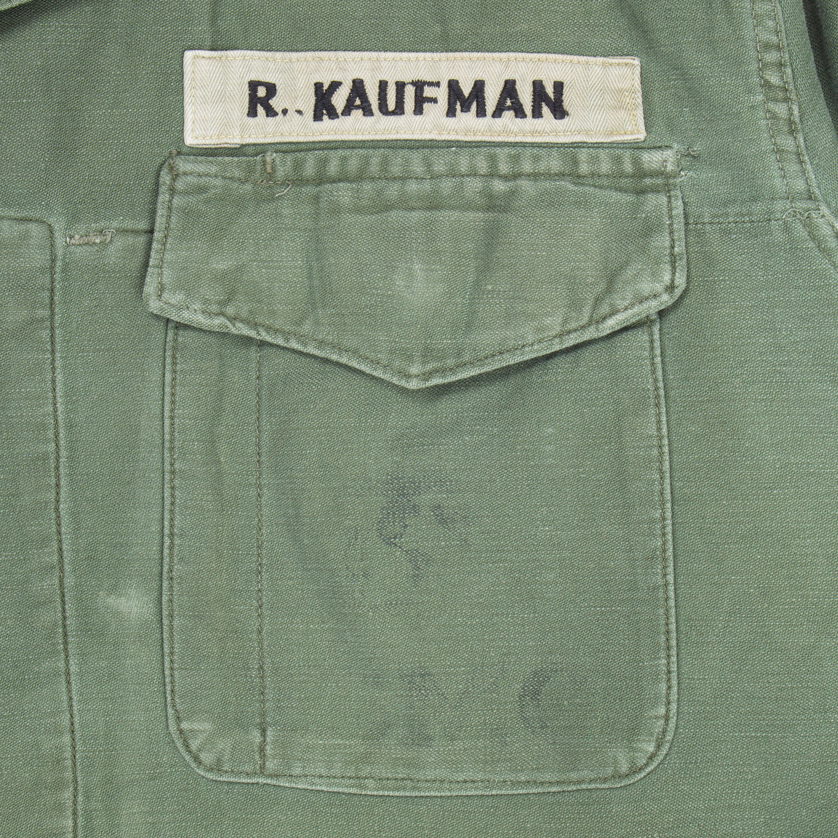 60s Vintage USMC Marines P56 Utility Shirt - Small – Omega Militaria