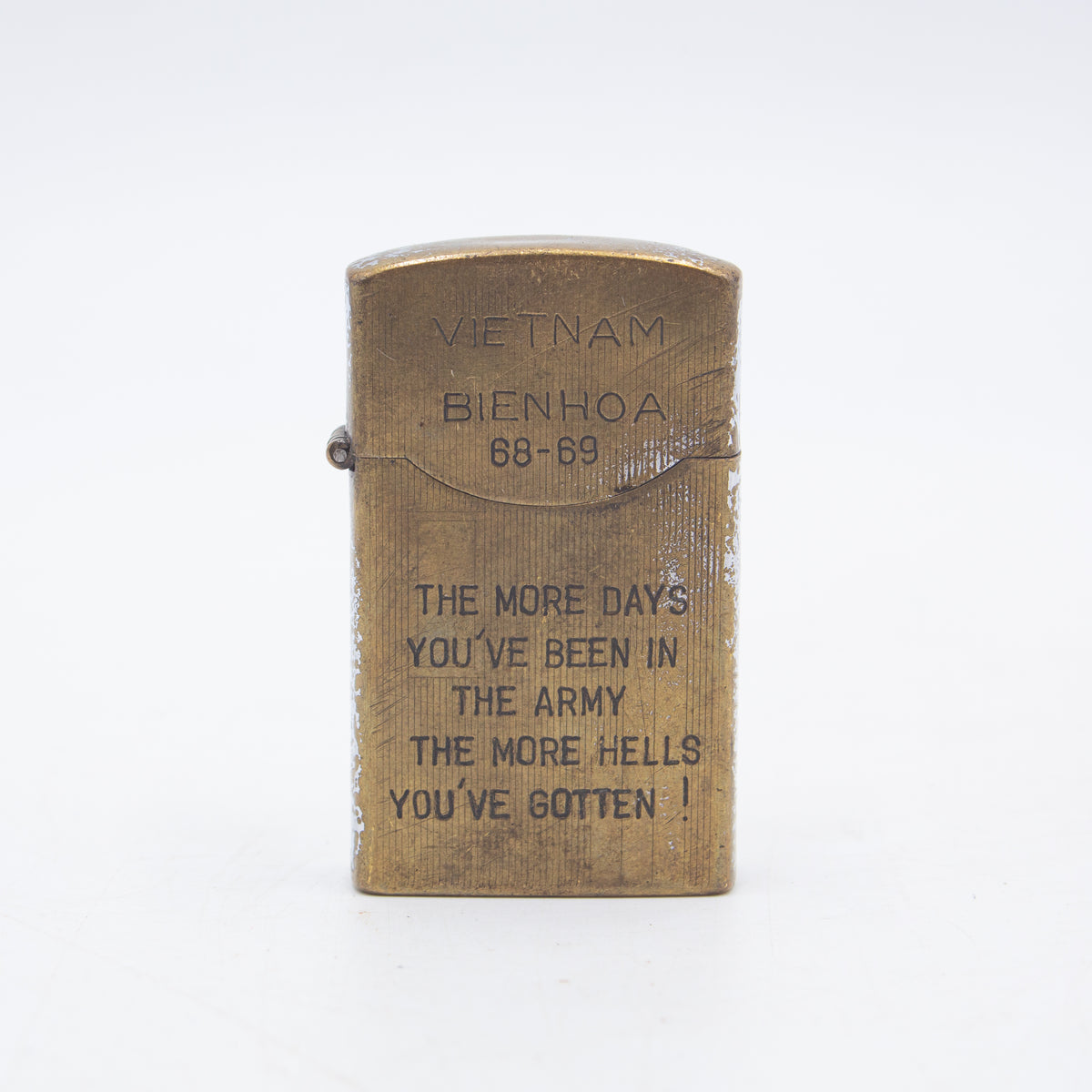 60s Vietnam War Vintage Engraved Genuine Zenith Lighter – Omega