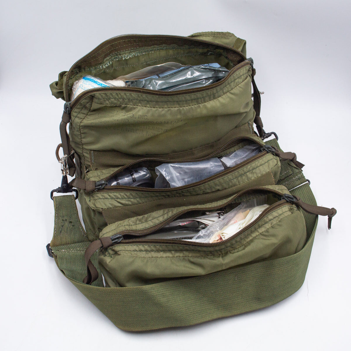 Complete 00s US Military M3 First Aid Bag – Omega Militaria