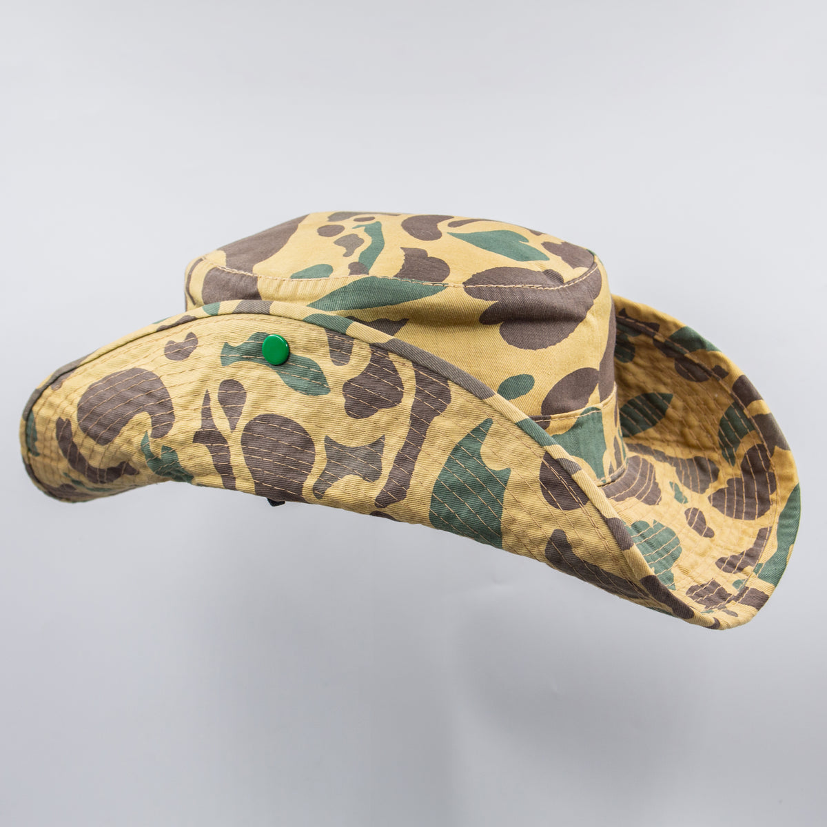 60s Vietnam War Vintage Duck Hunter Cowboy Hat - 7 1/8  display picture 2