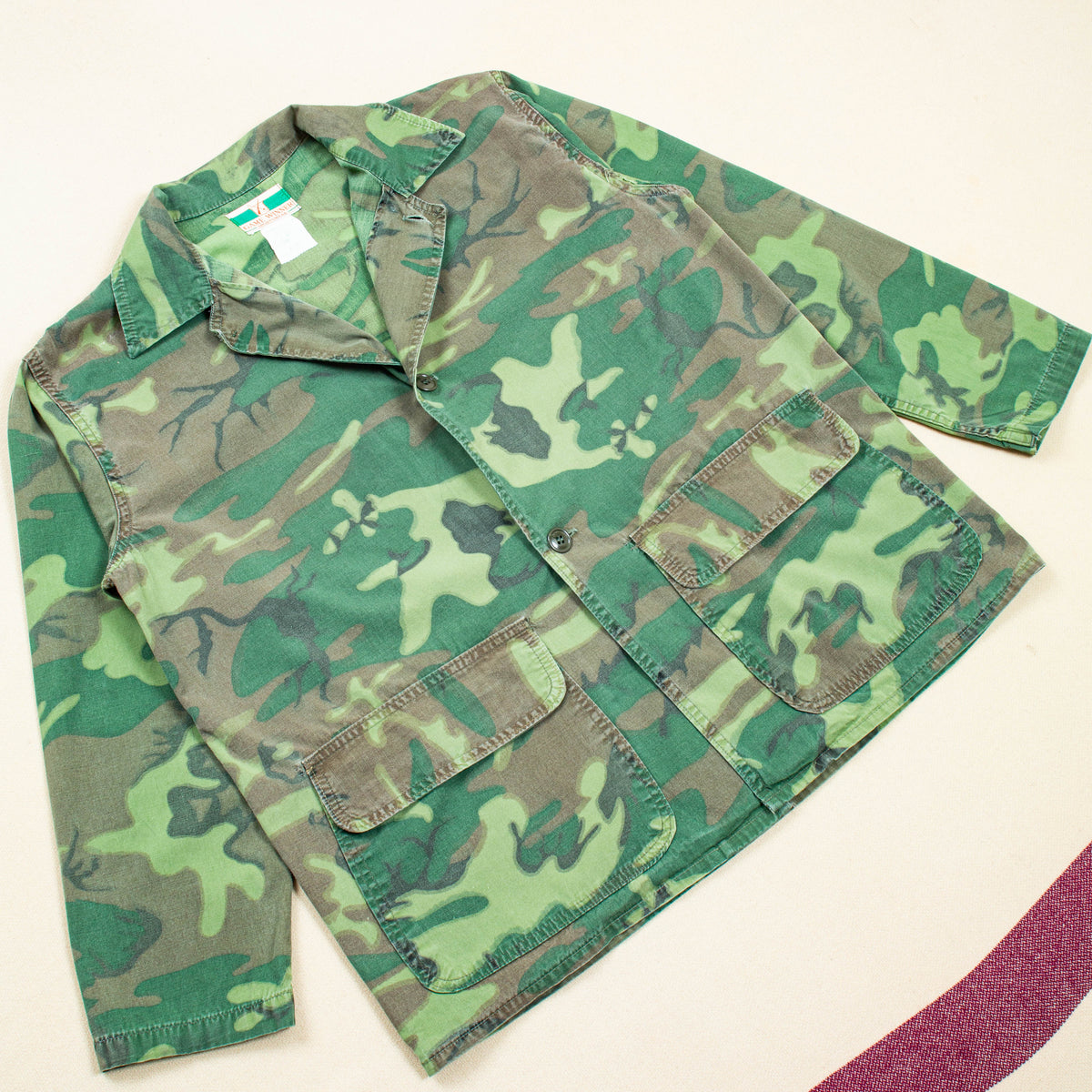 60s Vintage Poplin ERDL Hunting Jacket - Large – Omega Militaria