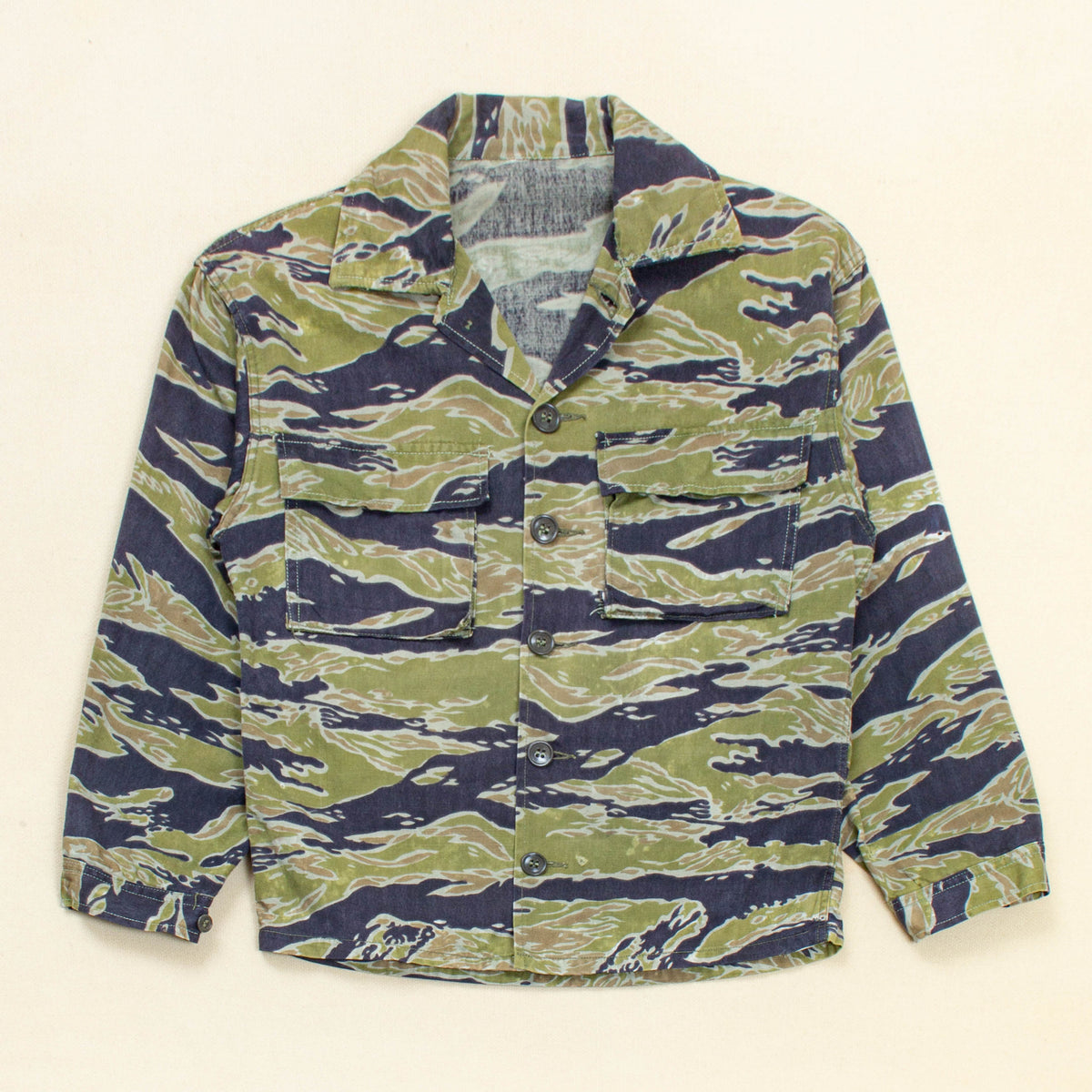 60s Vintage Late-War Heavy-Weight Dense (LHD) Tigerstripe Shirt