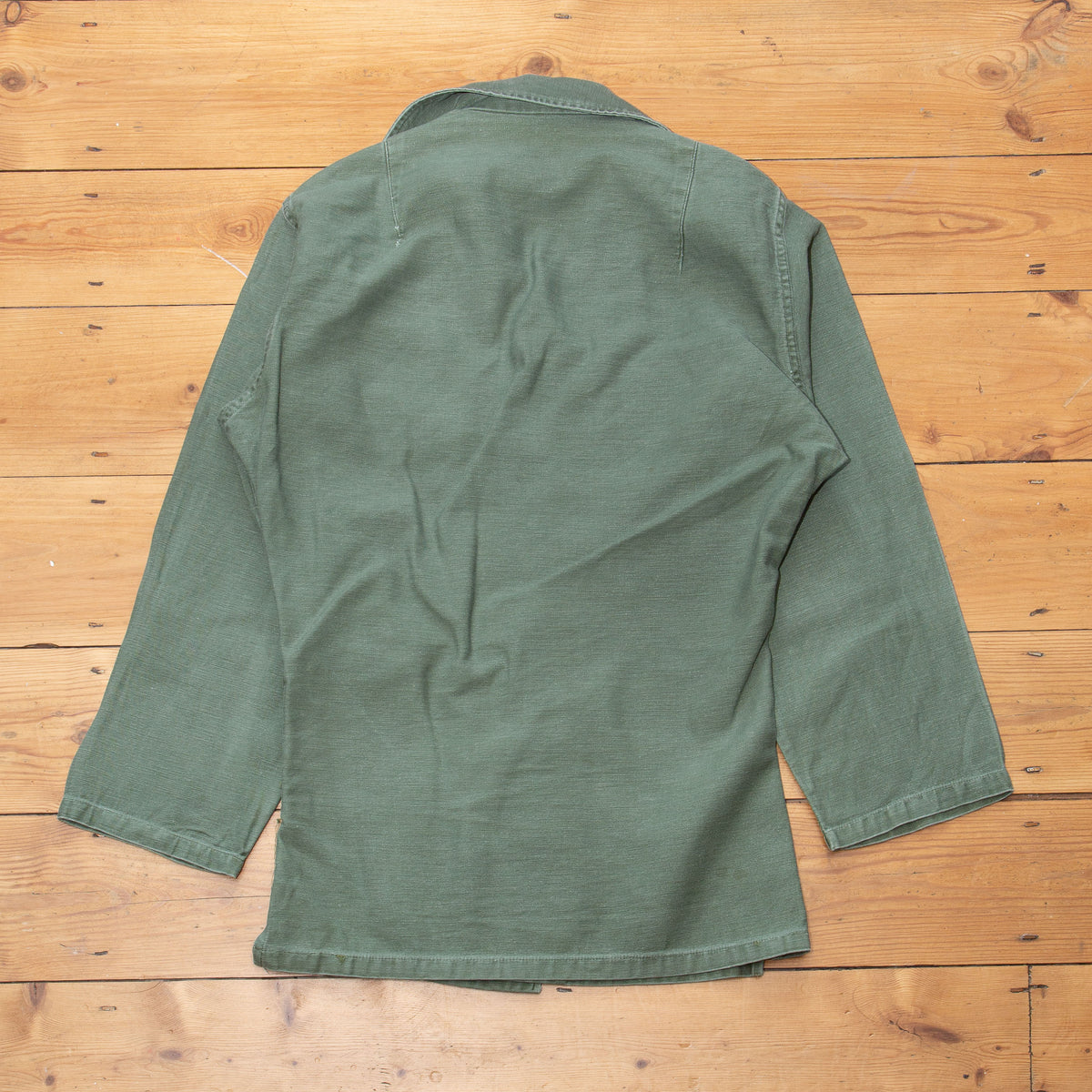 60s Vintage US Army 2nd Pattern OG-107 Sateen Utility Shirt