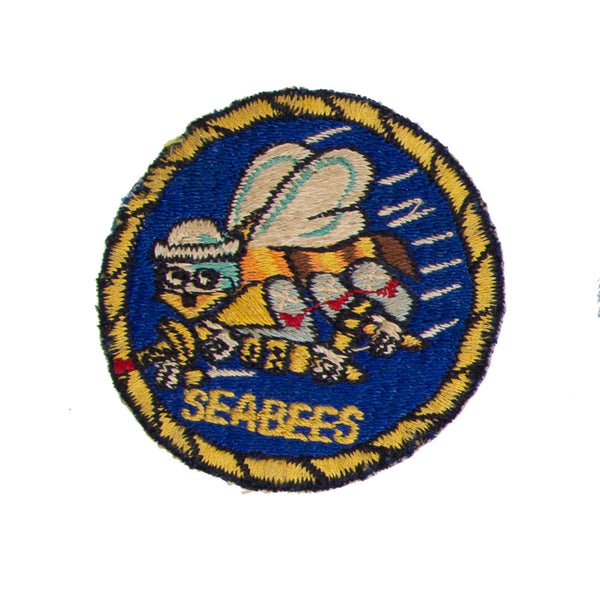 Original Vietnam Era 'Picasso Face' US Navy Seabees Patch