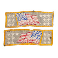 Original Vietnam Era Asian-Made US Flag Navy Liberty Cuff Patch set
