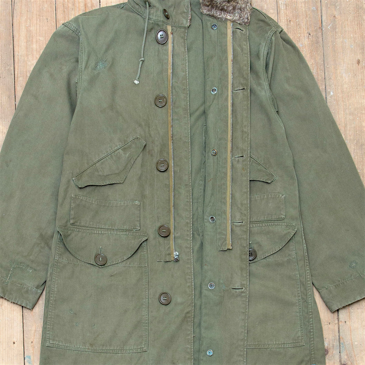50s Vintage USAF US Air Force M47 M-1947 Cold Weather Parka 