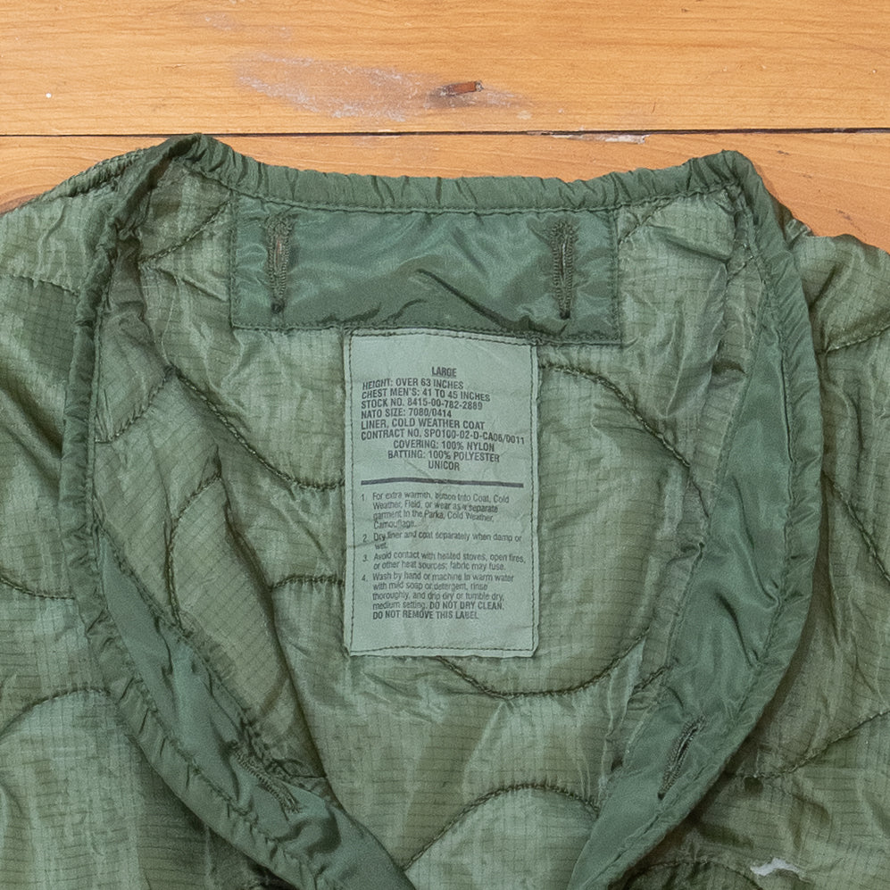 2000s Vintage US Army M65 Field Jacket Quilted Liner - X-Large