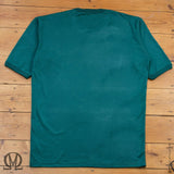 00s Vintage 100% Cotton British Army Green PT T-Shirt - Med-Large