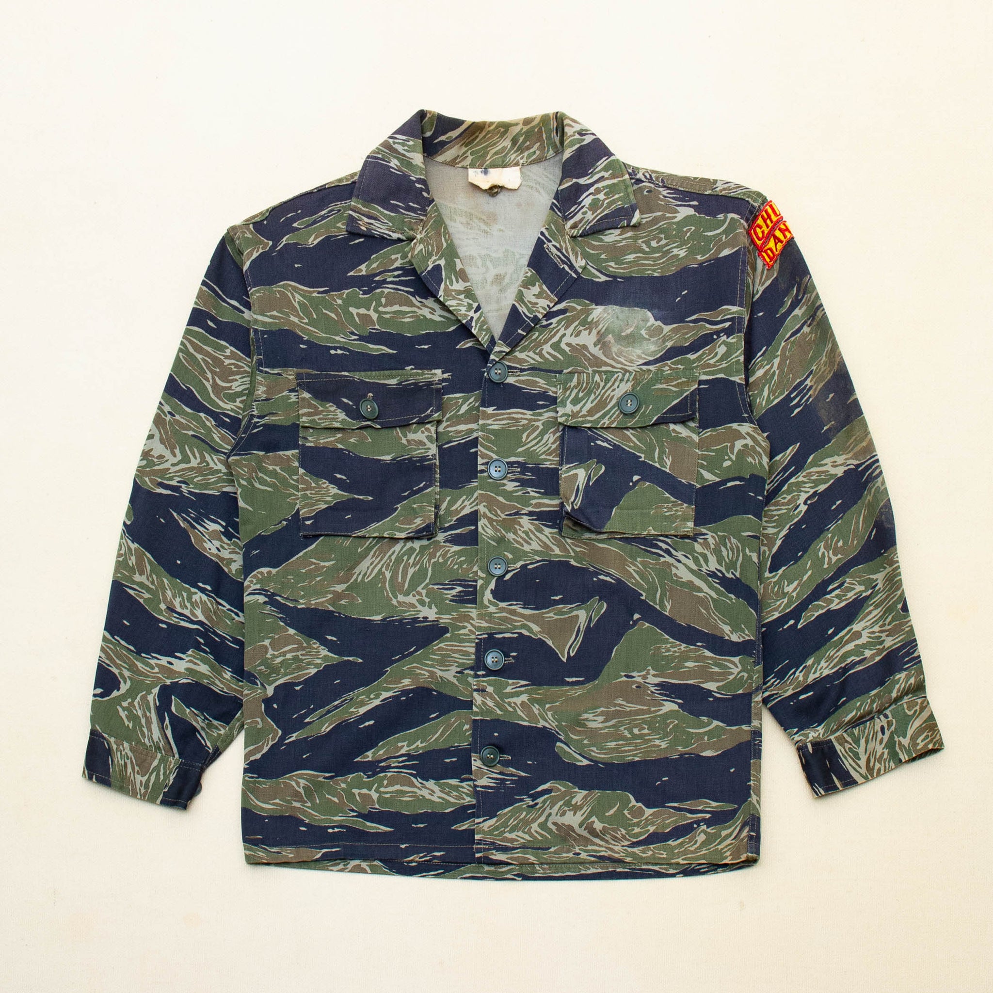 60s Vietnam War Vintage CIDG Splotch (SPL) Tigerstripe Shirt