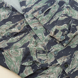 60s Vietnam War Vintage Tadpole Sparse (TDS) Tigerstripe Shirt - X-Small