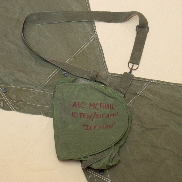 90s Vintage USAF MCU-2/P Gas Mask Bag