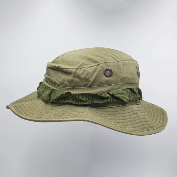 NOS 60s Vietnam War OG-107 Ripstop Boonie Hat - 7 1/8