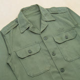 70s Vintage Korean Army (ROKA) HBT Utility Shirt - Medium