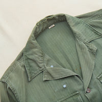 Distressed 40s WW2 Vintage '45D' HBT Jacket - Medium