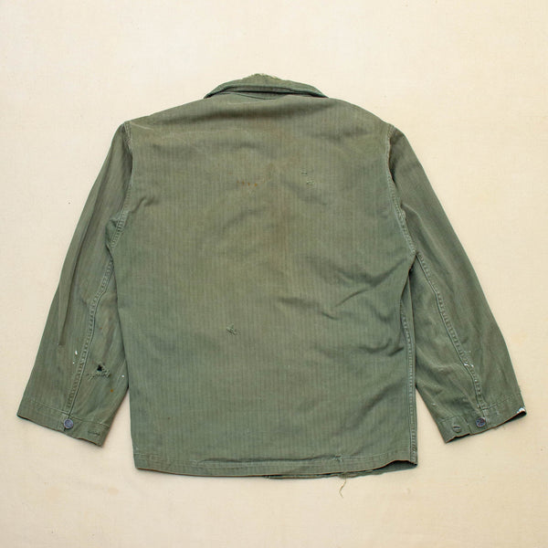 Distressed 40s WW2 Vintage '45D' HBT Jacket - Medium – Omega Militaria