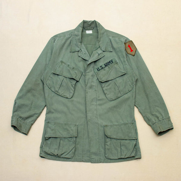 60s Vintage 1st ID Poplin Jungle Jacket - Medium