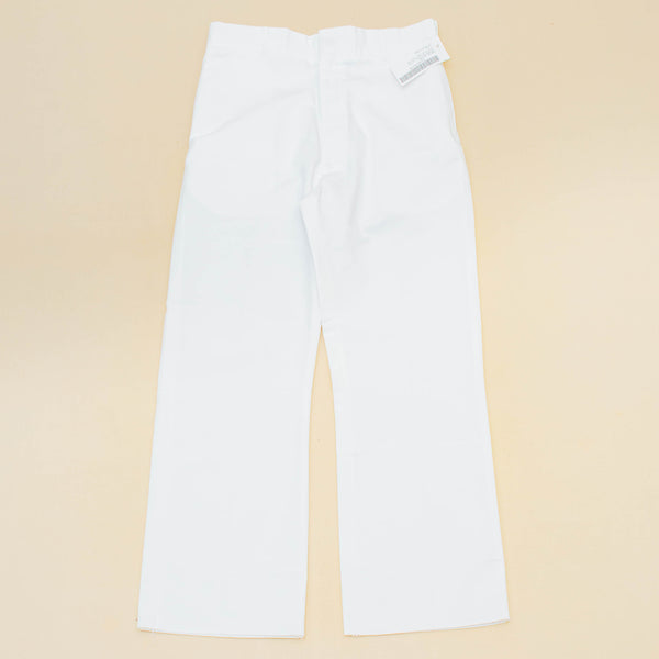 NOS 90s Vintage US Navy White Trousers - 34x32