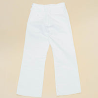 NOS 90s Vintage US Navy White Trousers - 34x32