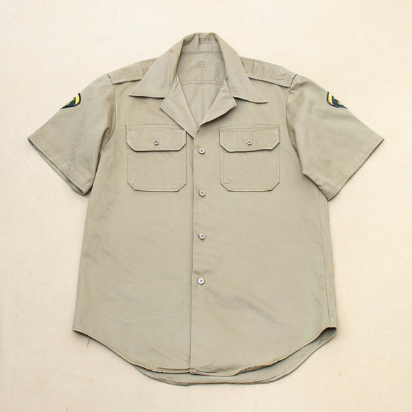 1971 Vietnam War Vintage Khaki 'Class B' Shirt - Medium