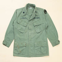 60s Vietnam War Vintage US Army Poplin Tropical Combat Coat Jungle Jacket - Medium