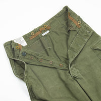 60s Vintage British Army Green Cotton Overall Trousers - 32x32