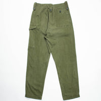 60s Vintage British Army Green Cotton Overall Trousers - 32x32