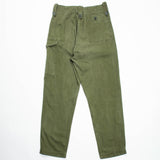 60s Vintage British Army Green Cotton Overall Trousers - 32x32