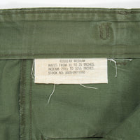 1967 Vietnam War Vintage Poplin Tropical Combat Trousers - 34x32